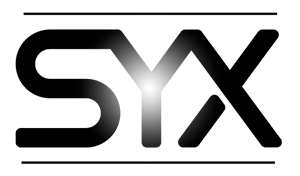 syx vape logo black white